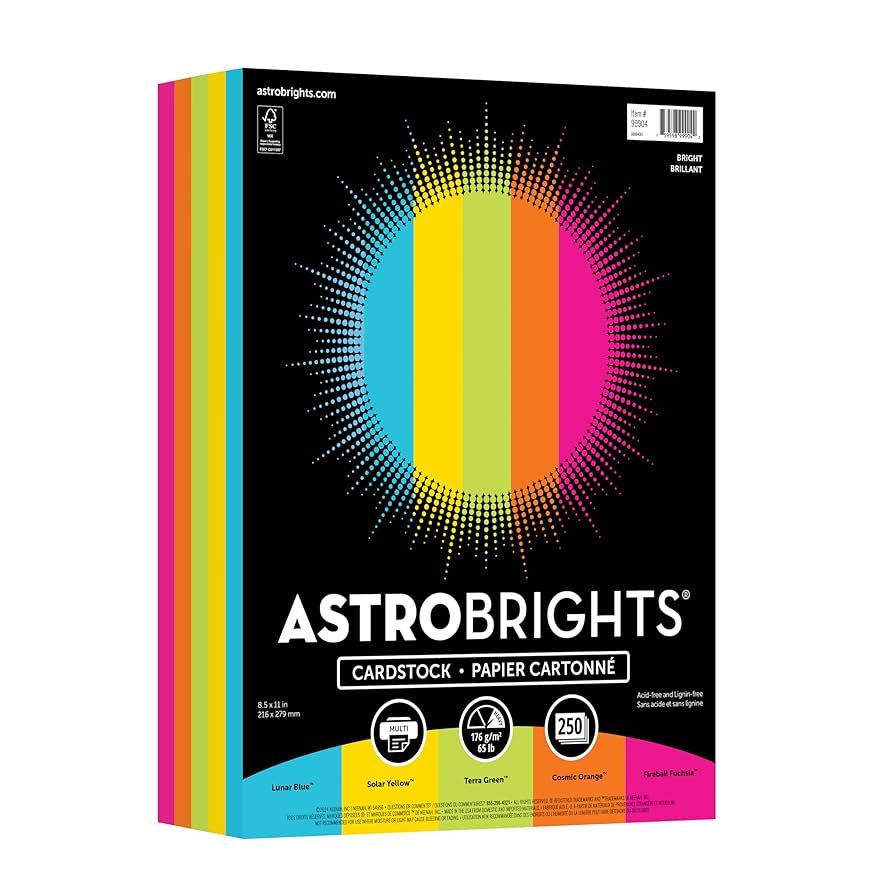 astrostuffs bright サイン Fireball Fuchsia Card Stock - 8 1/2 x 11 in 65 lb Cover